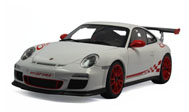 保时捷911（997）GT3 RS 3.8 汽车模型 autoart 1:18（白色/红色条纹）78143