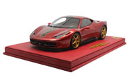 龙版法拉利458 汽车模型 意大利BBR 1：18 红色 限量30台 P181330