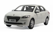 东风标致301  Peugeot 汽车模型 东风雪铁龙原厂 1:18 白色