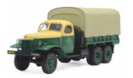 吉斯151 卡车 解放CA30A 吉斯ZIS-151货斗车 汽车模型 DIP 1：43 绿色