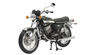 1973雅马哈RD350  摩托车模型  迷你切1:12绿色