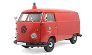 大众面包警车 汽车模型 SCHUCO 1:18 红色