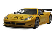 法拉利458 Italia GT2 汽车模型 风火轮1：18 黄色