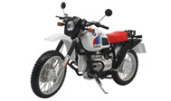 宝马R80S摩托车 达喀尔拉力赛版 摩托车模型  SCHUCO1:10 白花
