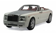 劳斯莱斯幻影敞篷 汽车模型  京商 1:18白金色08871EW