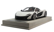 迈凯轮P1 汽车模型 MR 1:18 日内瓦车展 白色银轮毂