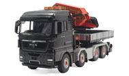 德国MAN TGX 多功能卡车吊车  汽车模型 WSI  1:50  灰色 04-1098