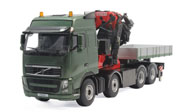 Volvo沃尔沃FH3 多功能卡车吊车 汽车模型 WSI  1:50 绿色 04-1091
