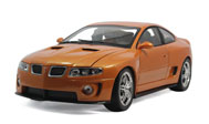 2005庞蒂亚克GTO 汽车模型 威利1:18 橙色