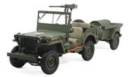 威利斯吉普 JEEP WILLYS 汽车模型 AUTOart 1:18 74016 绿色
