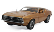 1971年福特野马跑车 汽车模型 太阳星1:18金色3619