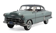 1954年雪佛兰贝尔硬顶轿跑车 汽车模型 太阳星1:18蓝色1603