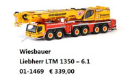 利勃海尔 LTM 1350吨重型起重机模型 6轴吊车 WSI 1:50 01-1469