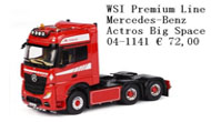 奔驰actros 大尺寸3轴拖头 拖车模型 WSI 1:50 04-1141