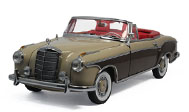 1958年奔驰220SE敞篷轿车 白棕色 太阳星1:18 st3574