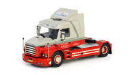 斯堪尼亚SCANIA T113/T143尖头拖头 1:50 WSI 06-1045 灰橙色