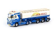 奔驰MERCEDES Actros Tanker 3轴罐车 1:50 WSI 01-1379 蓝白色