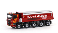 GINAF Tipper 5轴泥头车 自卸卡车 1:50 WSI 01-1452 红色
