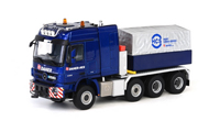 MERCEDES Actros 奔驰4*8多功能卡车 1:50 WSI 02-1583 蓝色
