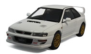 斯巴鲁翼豹 IMPREZA 22B-STI  汽车模型 AUTOart 1：18 白色78605