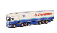 斯堪尼亚R SCANIA 6*2三轴集装箱拖车 1:50 WSI 01-1625 蓝白色