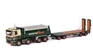 达弗DAF CF 8x4 8*4泥头车拖车 1:50 WSI 01-1640 绿色