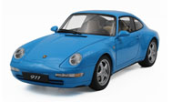 保时捷993 CARRERA   汽车模型 AUTOart 1:18 蓝色 78133