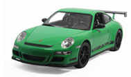 保时捷911GT3 RS 汽车模型 威利 1:18 绿色