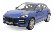 保时捷MACAN TURBO 小卡宴 汽车模型 1:18 minichamps 蓝色