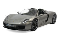 保时捷918概念车 SPYDER  汽车模型 迷你切代工原厂1:18 灰色