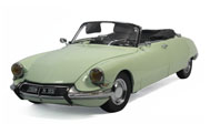 1961年雪铁龙DS19敞篷车 Blanc Carrare  汽车模型 太阳星 1:18（白绿色）4745