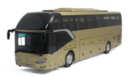 厦门金龙巴士 XML6122凯歌大巴 公交巴士模型 原厂 1:42 金色40020006