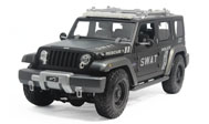 牧马人4门特警车 JEEP Rescue Coucept  汽车模型 美驰图1:18 黑色36211-1