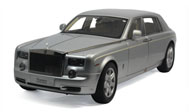 劳斯莱斯幻影加长汽车模型   京商Kyosho1:18 银色08841S