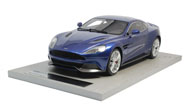 阿斯顿马丁Vanquish coupe硬顶   汽车模型 Tecnomodel 1:18 蓝色黑轮毂 TM18-11R