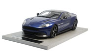 阿斯顿马丁Vanquish coupe硬顶   汽车模型 Tecnomodel 1:18 蓝色银轮毂 TM18-11S