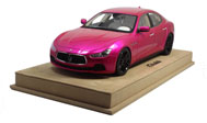 玛莎拉蒂 Ghibli 小总裁 汽车模型 BBR Buonarte 1:18 电镀粉