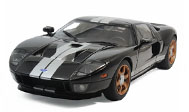 2004年福特GT 汽车模型 AUTOART  1:18 黑色白条73023