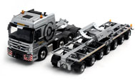 奔驰拖车Mercedes-Benz MP3 L - Boom transporter银色  工程车模型 1502