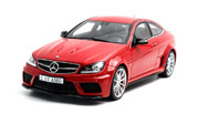 GT Spirit 1：18奔驰C63 AMG 黑轮毂 红色 GT065 奔驰车模 汽车模型