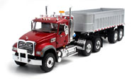 麦克拖挂车mack granite with end dump trailer1:34 10-3966