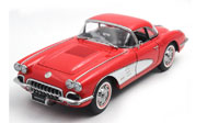克尔维特CORVETTE 1958 汽车模型 奥拓autoart 1:18 红色 71148