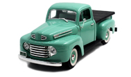 路鹰 1:18  1948年福特F-1皮卡 Ford Pick Up 汽车模型车模 92218