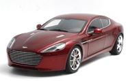 阿斯顿马丁 RAPIDE S (DIAVOLO RED) 2015 红色汽车模型 1:18 奥拓70257