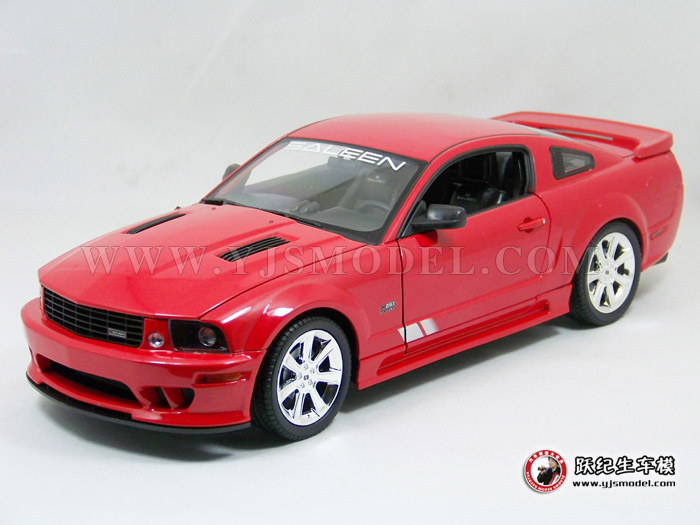 红色萨林野马S281 汽车模型