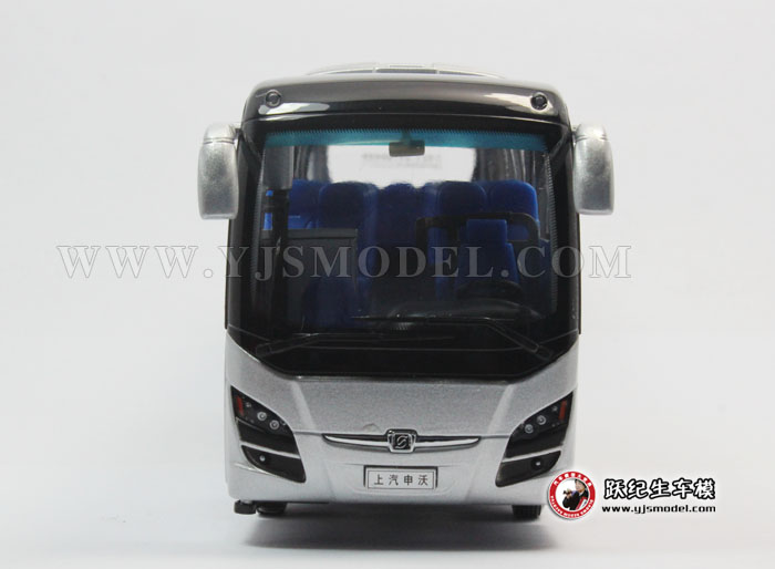 上海申沃swb6120客车 公交巴士模型 原厂 1:42 银色